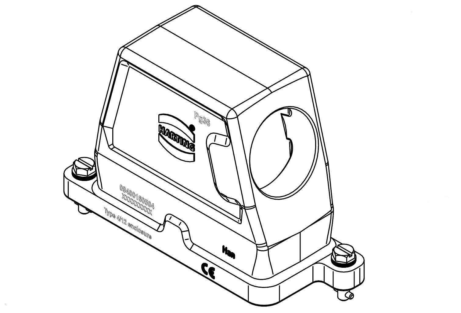 09400160504 Han 16 HPR Hood Side Entry PG 36 Toggle