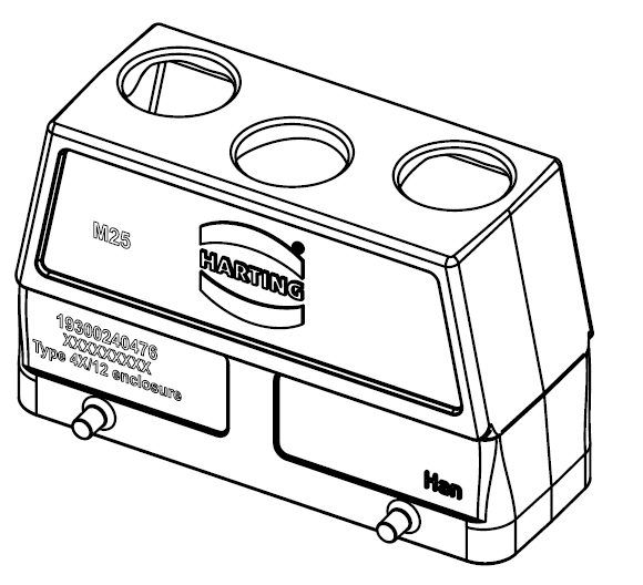 HARTING 19300240476 Han 24B-gg3-M25